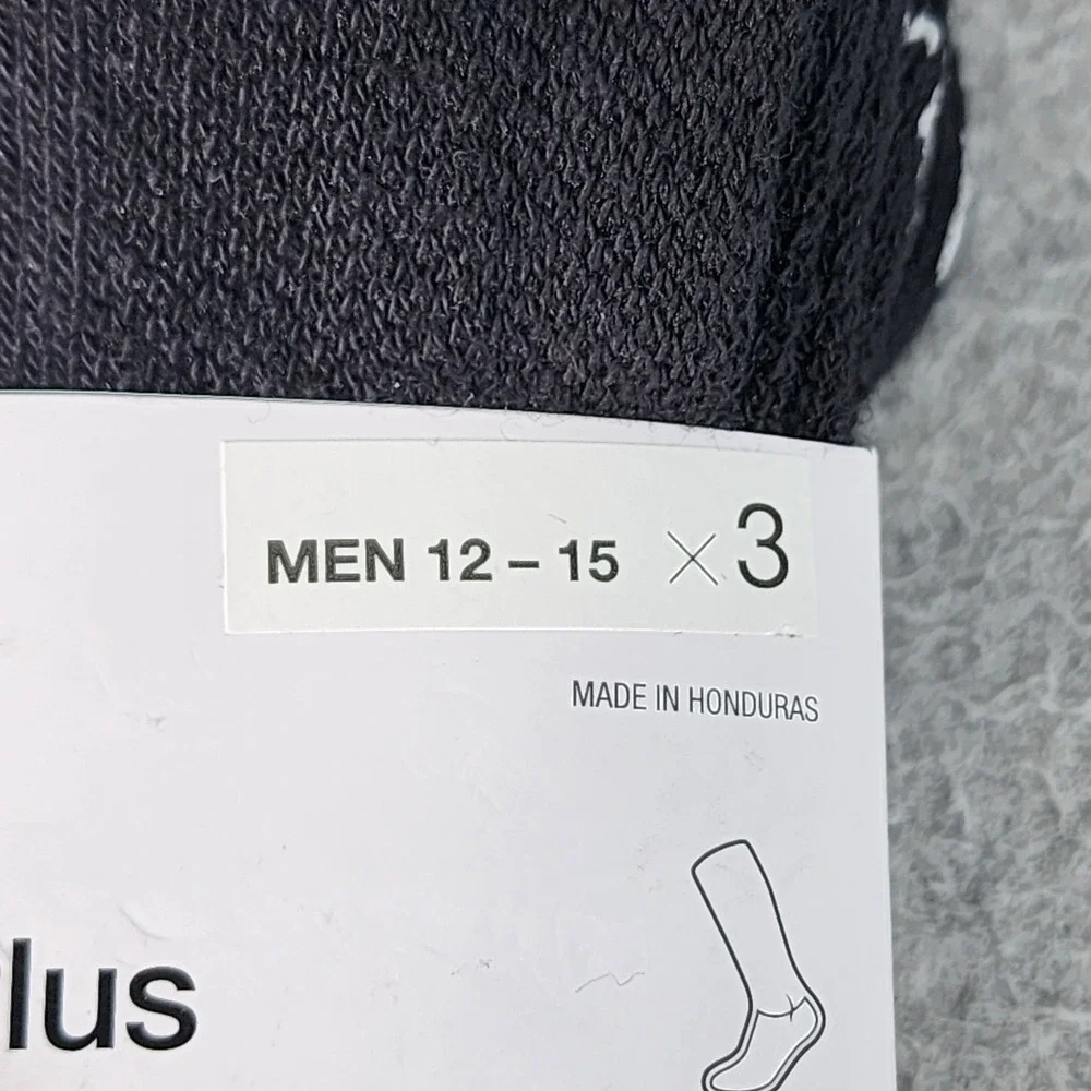 Nike Everyday Plus Cushioned Training Low Socks (3 Pairs) Size XLarge 12-15